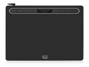Adesso CyberTablet K12 - Digitizer - 12 x 7 in - electromagnetic - 8 buttons - wired - USB-C - black CYBERTABLETK12