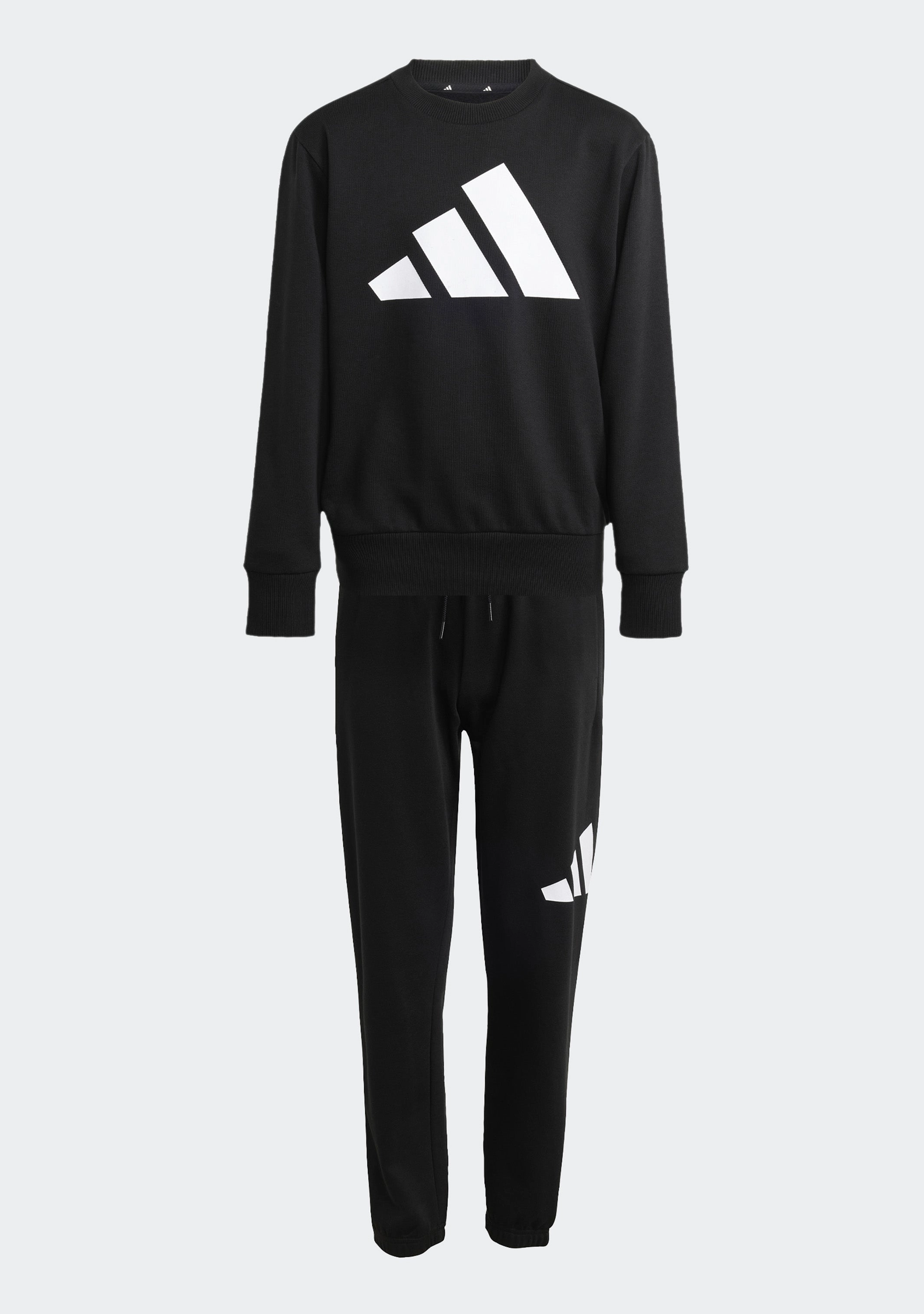 Adidas Kids' Big Logo Fleece Joggers and Crew Top Set