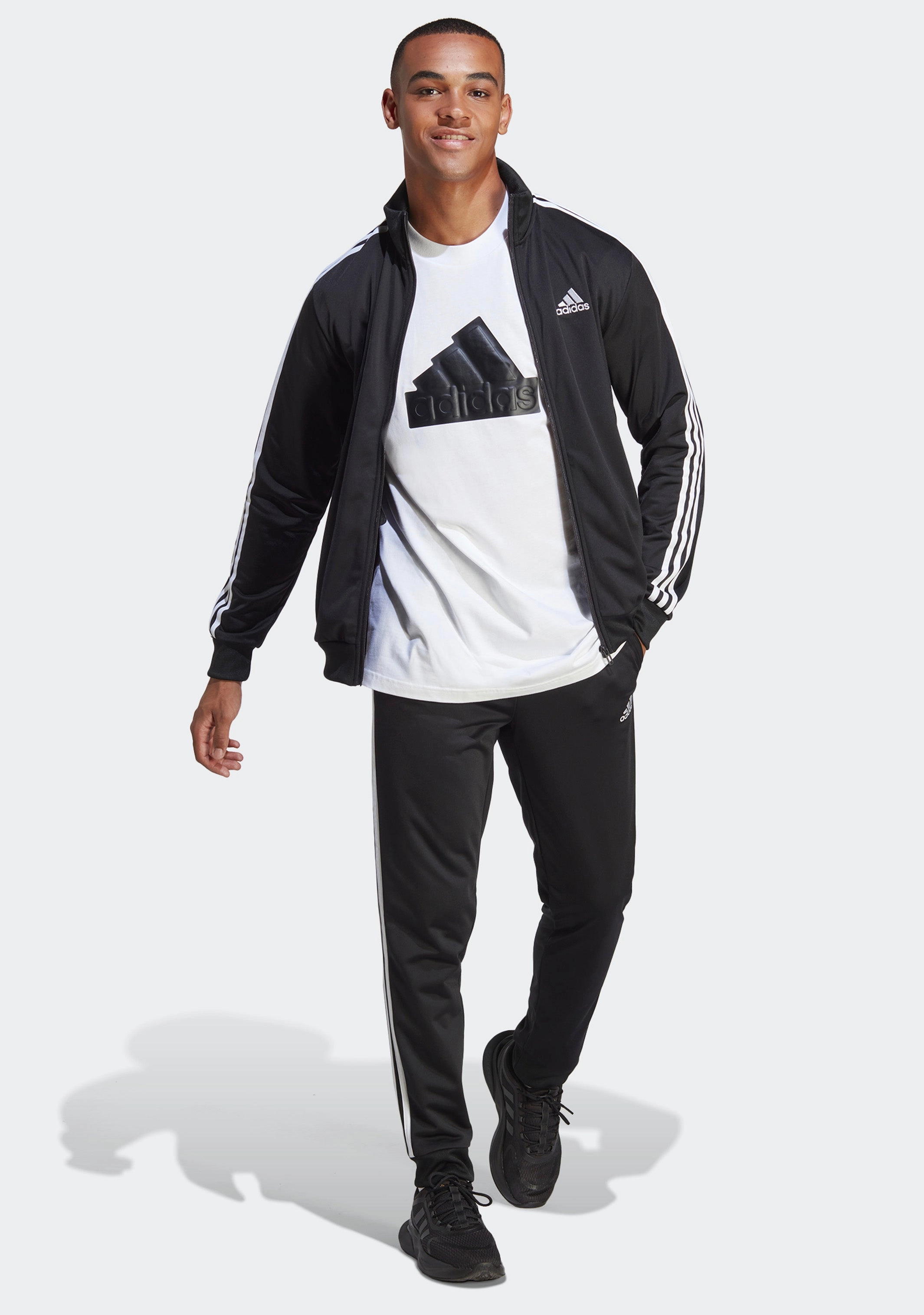 Adidas Men's Primegreen Essentials 3 Stripes Track Top