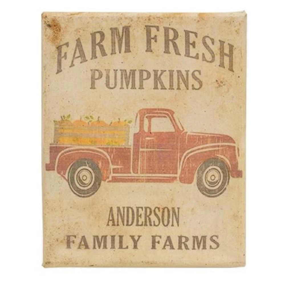 *Anderson Family Farms Truck Beeswax Dipped Canvas