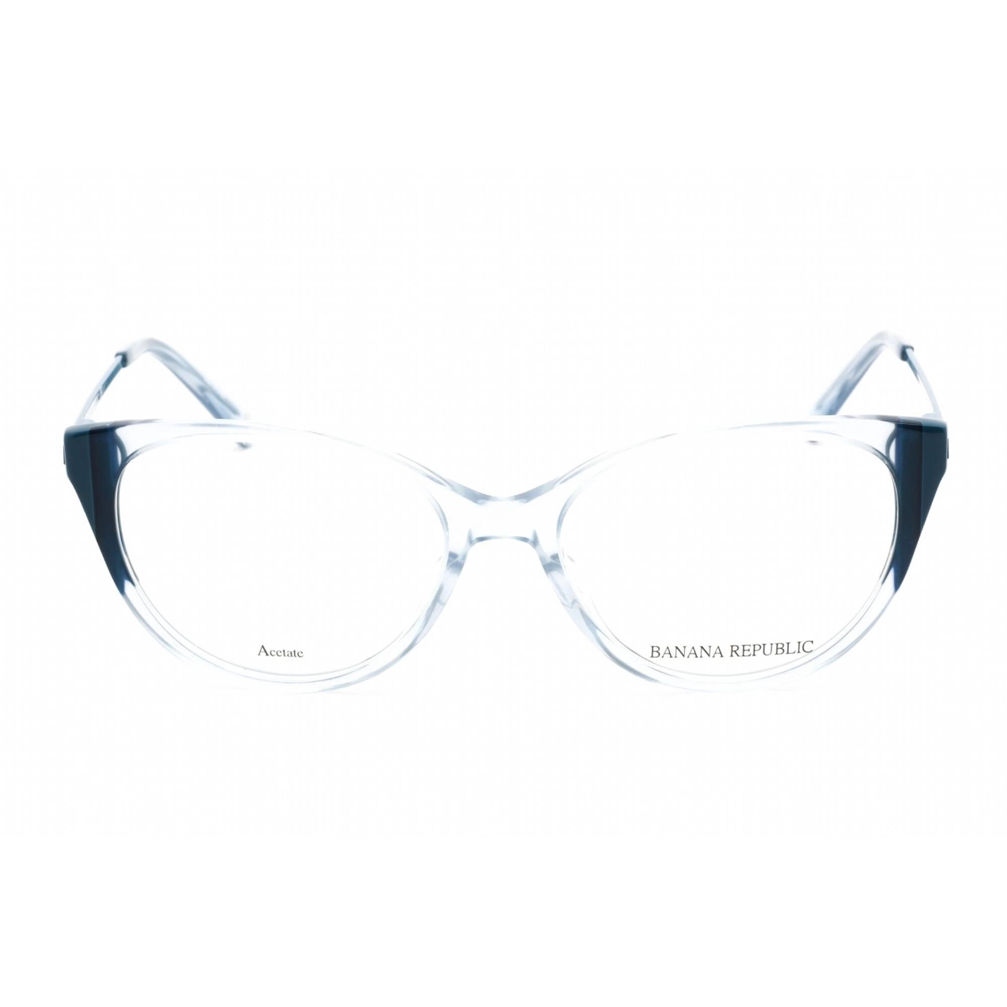 Banana Republic Women's Eyeglasses - Blue Crystal Plastic Cat Eye | BR 213 0OXZ 00