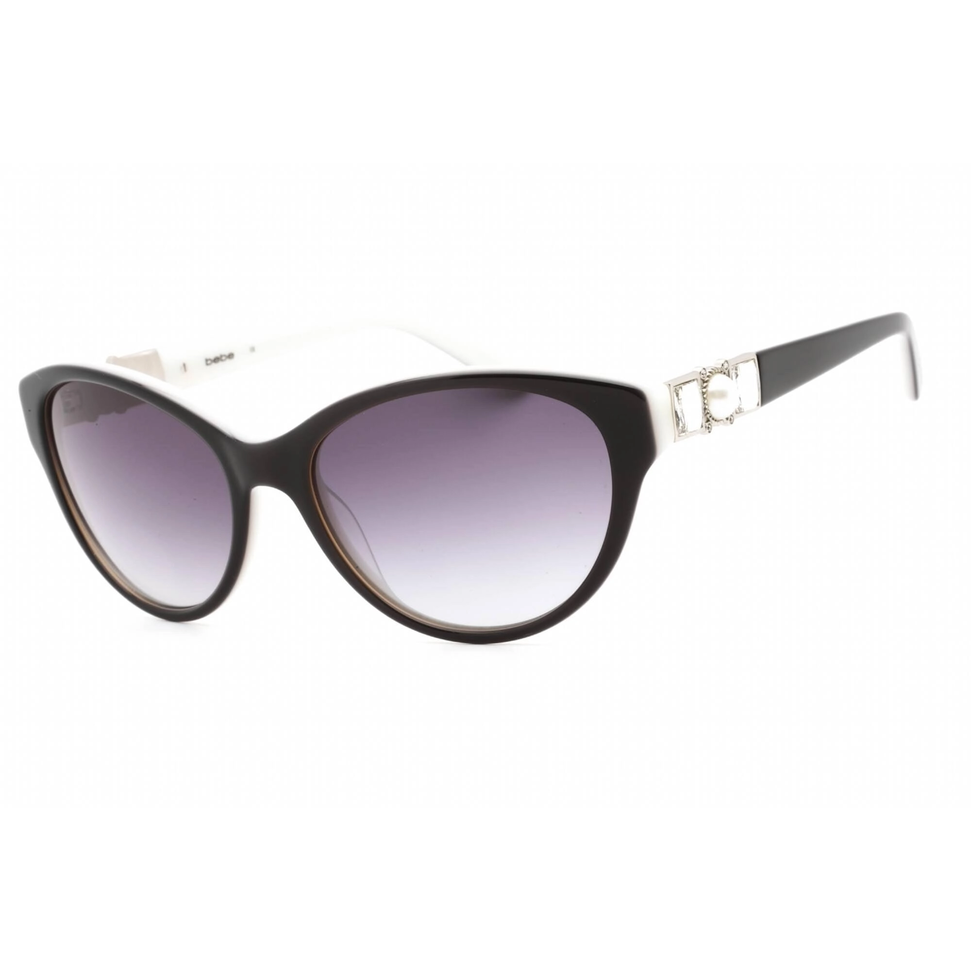 Bebe Women's Sunglasses - Jet Full Rim Cat Eye Fixed Nose Pads Frame | BB7187 001