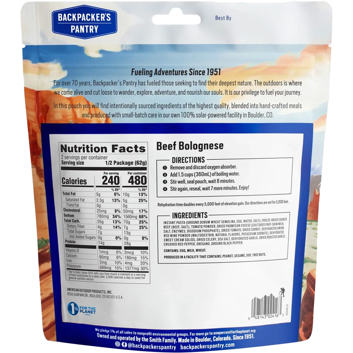 Beef Bolognese (2 Servings)
