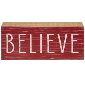 *Believe Wooden Sign