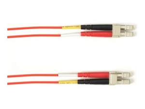 Black Box - Patch cable - LC multi-mode (M) to LC multi-mode (M) - 9.14 m - fiber optic - 50 / 125 micron - OM4 - OFNR - riser FOCMRM4-LCLC-RD-30
