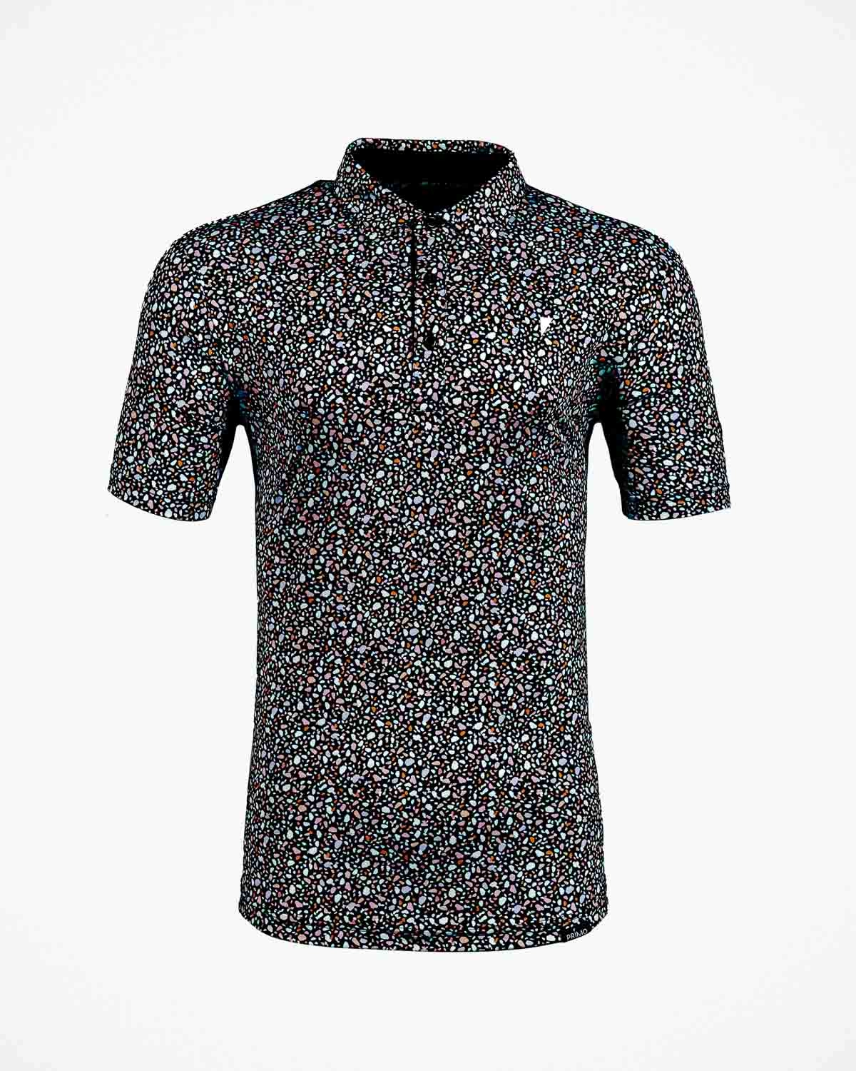 Black Stained Glass Classic Polo