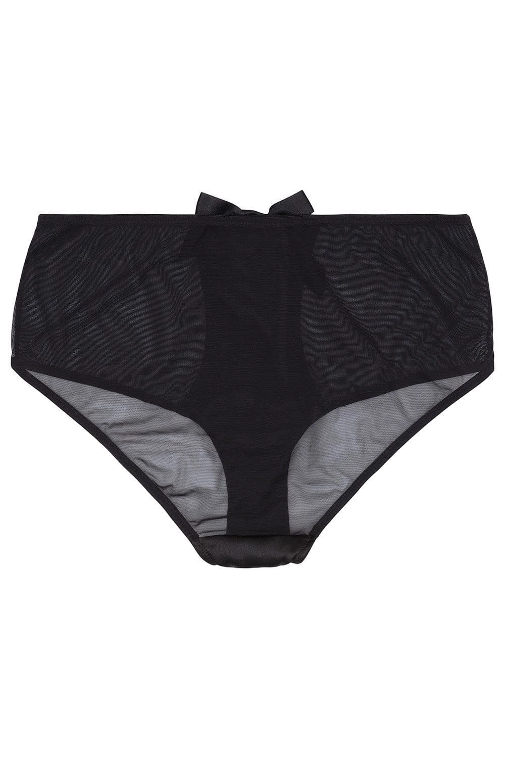Black Z Stitch Highwaist Brief
