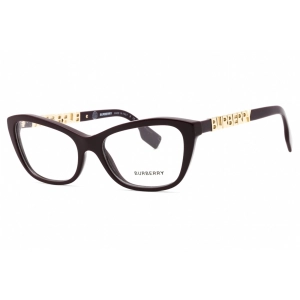 Burberry Women's Eyeglasses - Bordeaux Plastic Full Rim Cat Eye Frame | 0BE2392 3979
