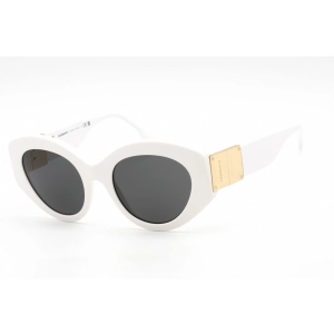Burberry Women's Sunglasses - White Plastic Full Rim Oval Shape Frame| 0BE4361 300787