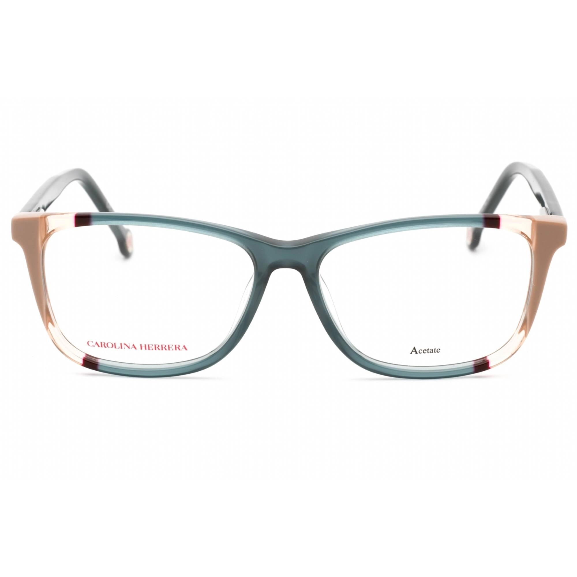 Carolina Herrera Women's Eyeglasses - Teal Brown Plastic 53mm Frame | CH 0066 0HBJ