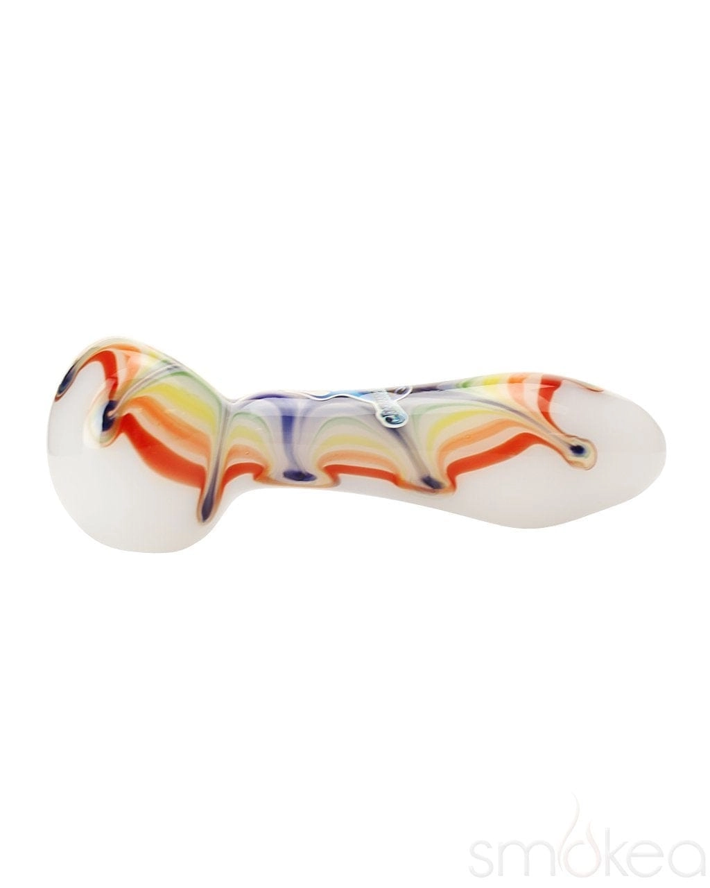 Chameleon Glass Rainbow Splat Spoon Hand Pipe