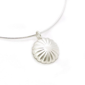 ﻿Chris Pruitt Fluted Pendant Necklace