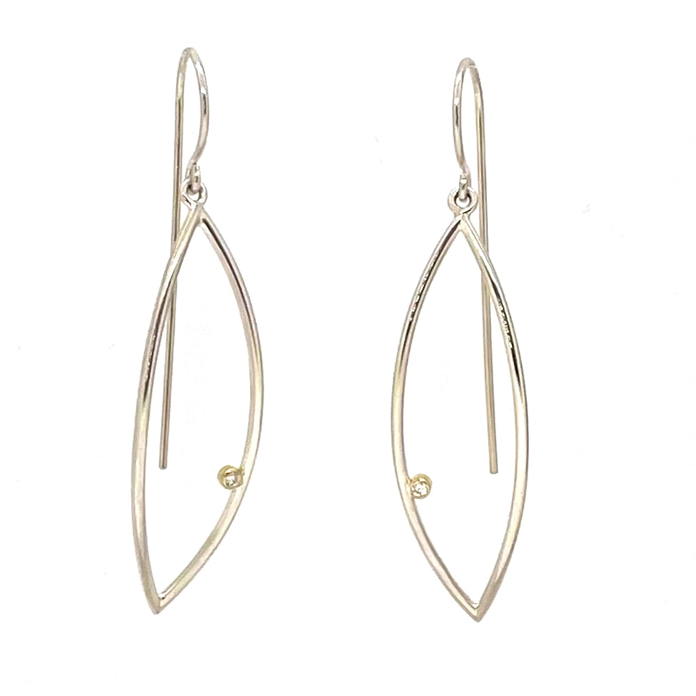 ﻿Chris Pruitt Marquise Diamond Earrings