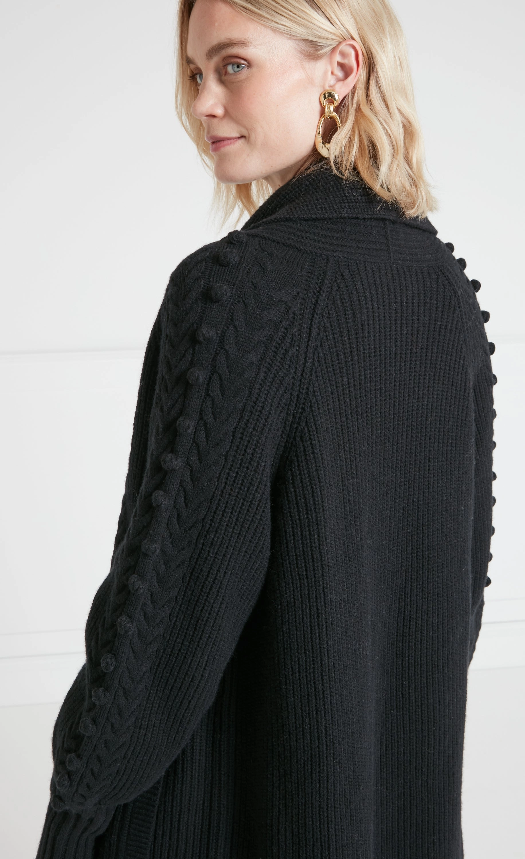 Chrissie Knit Coat - Black