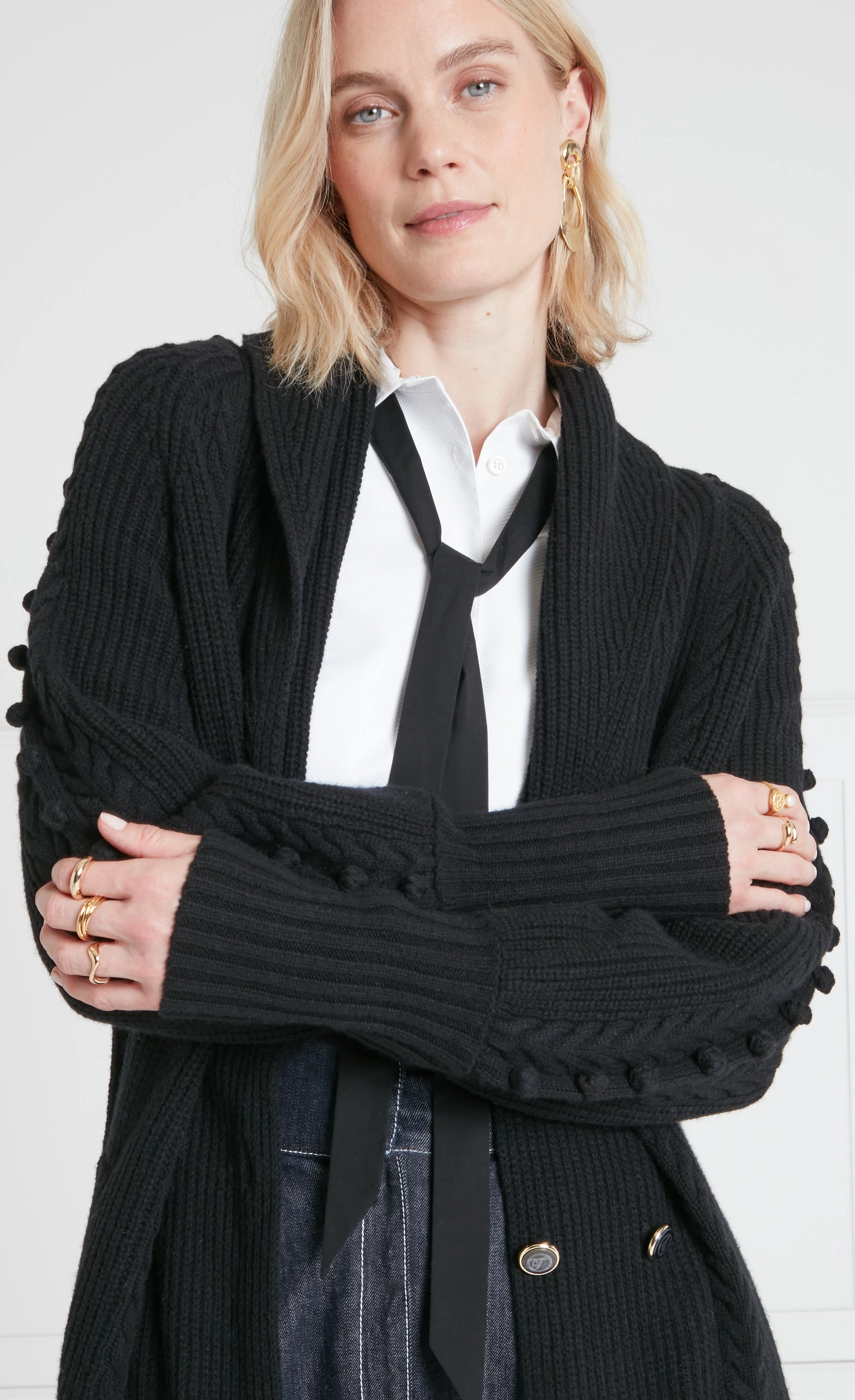 Chrissie Knit Coat - Black