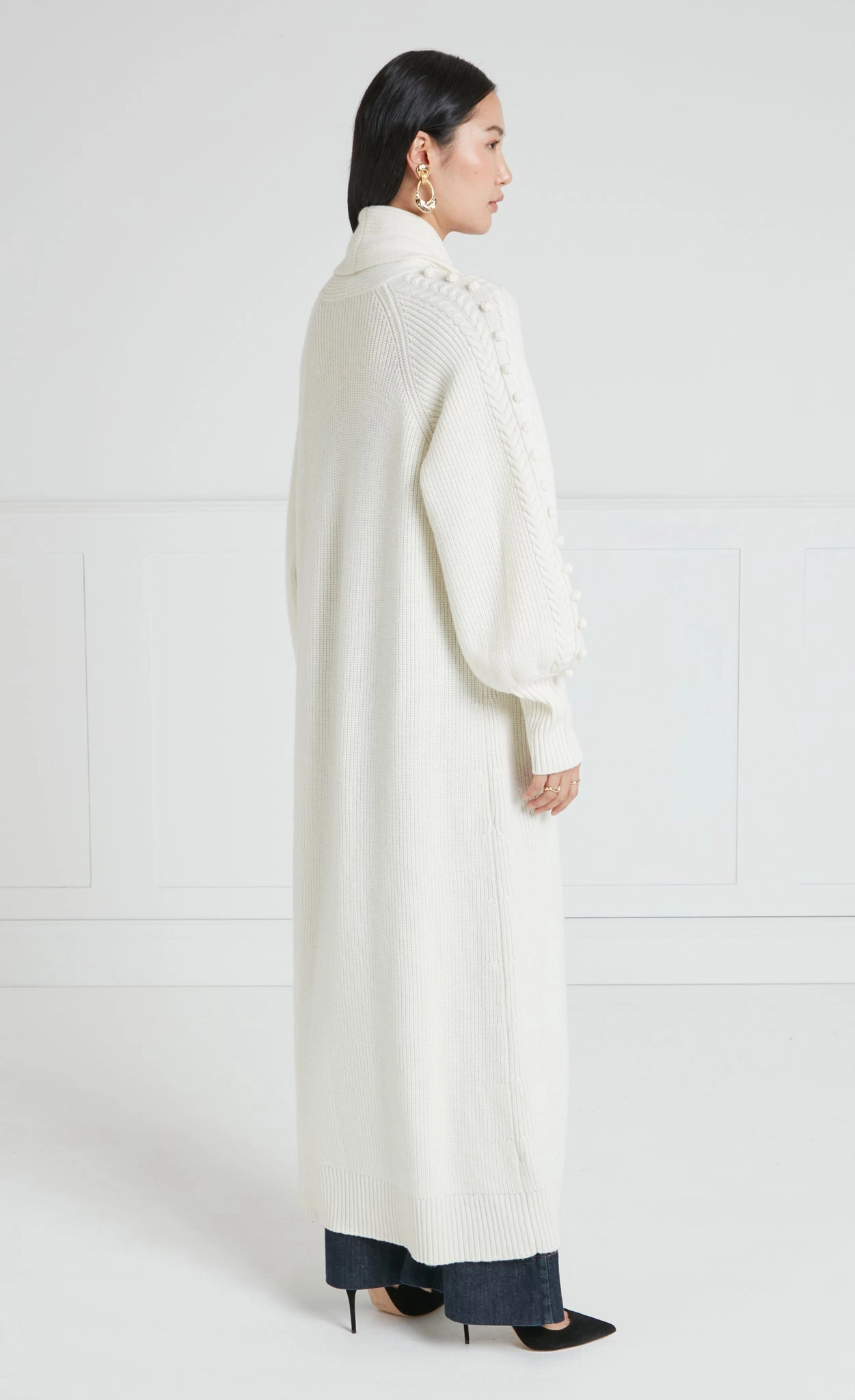 Chrissie Knit Coat - Cream