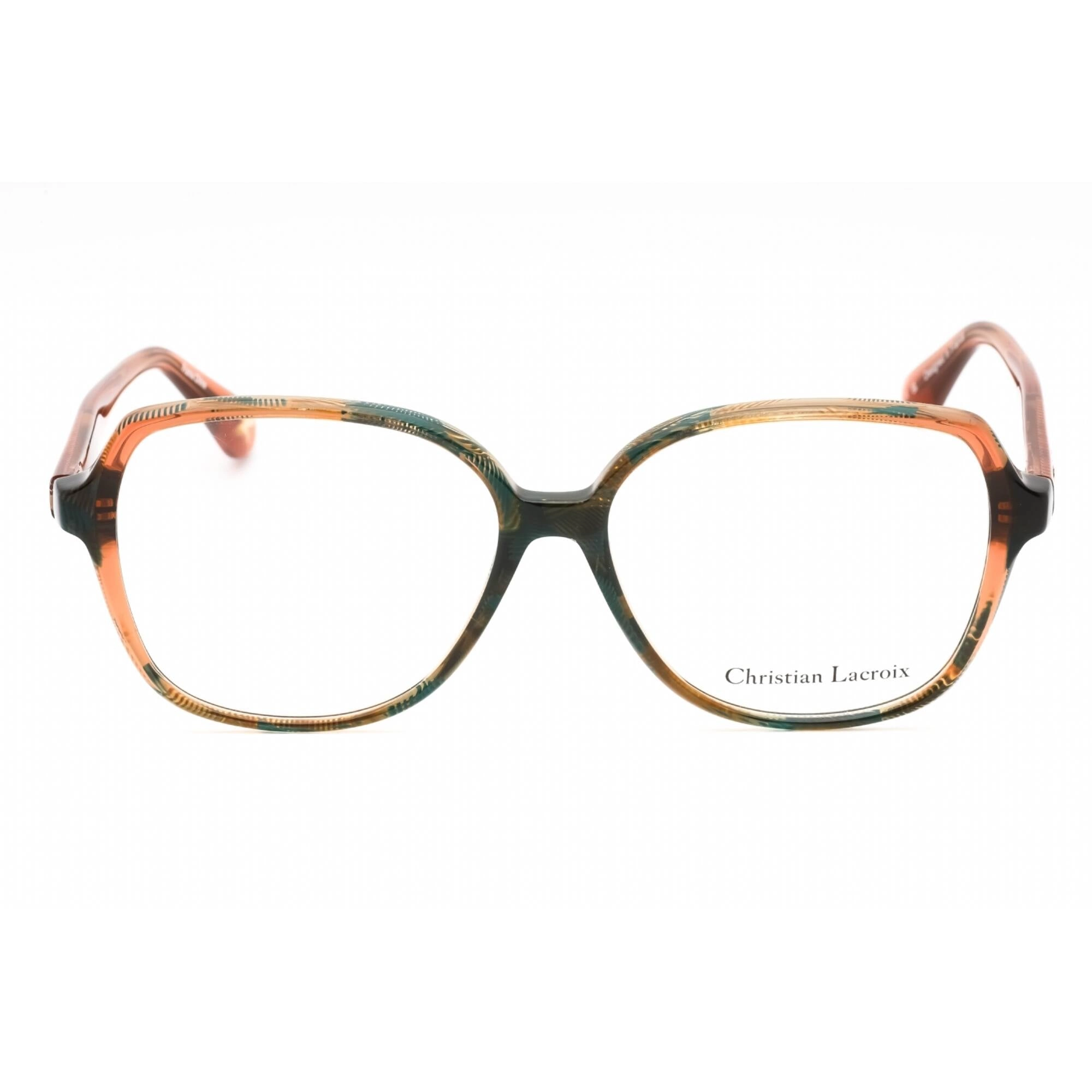 Christian Lacroix Women's Eyeglasses - Peacock Tortoiseshell Square Frame | CL1121 507