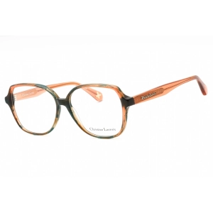 Christian Lacroix Women's Eyeglasses - Peacock Tortoiseshell Square Frame | CL1121 507