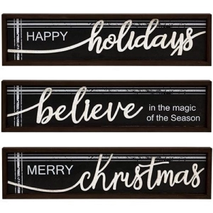 *Christmas Frame Black & White 3 Asstd.