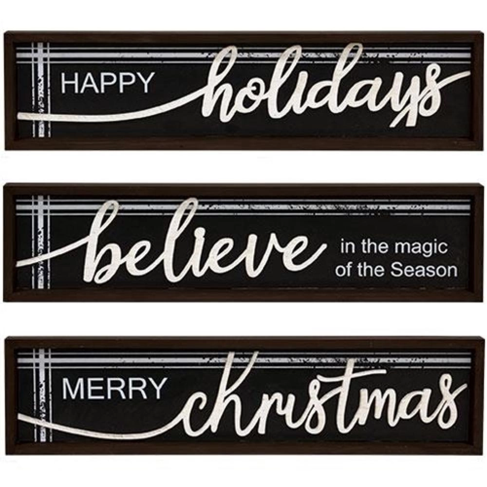 *Christmas Frame Black & White 3 Asstd.