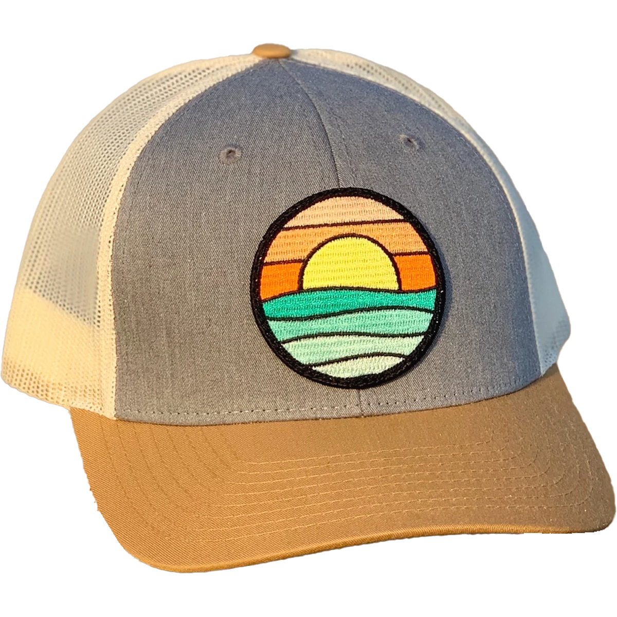 Curved Brim Trucker with Serenity Patch