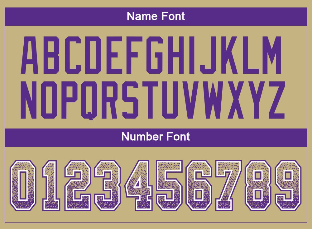 Custom Vegas Gold Purple-White Mesh Drift Fashion Football Jersey