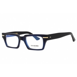 Cutler And Gross Men's Eyeglasses - Matte Classic Navy Frame Clear Lens | CGOP1363 004
