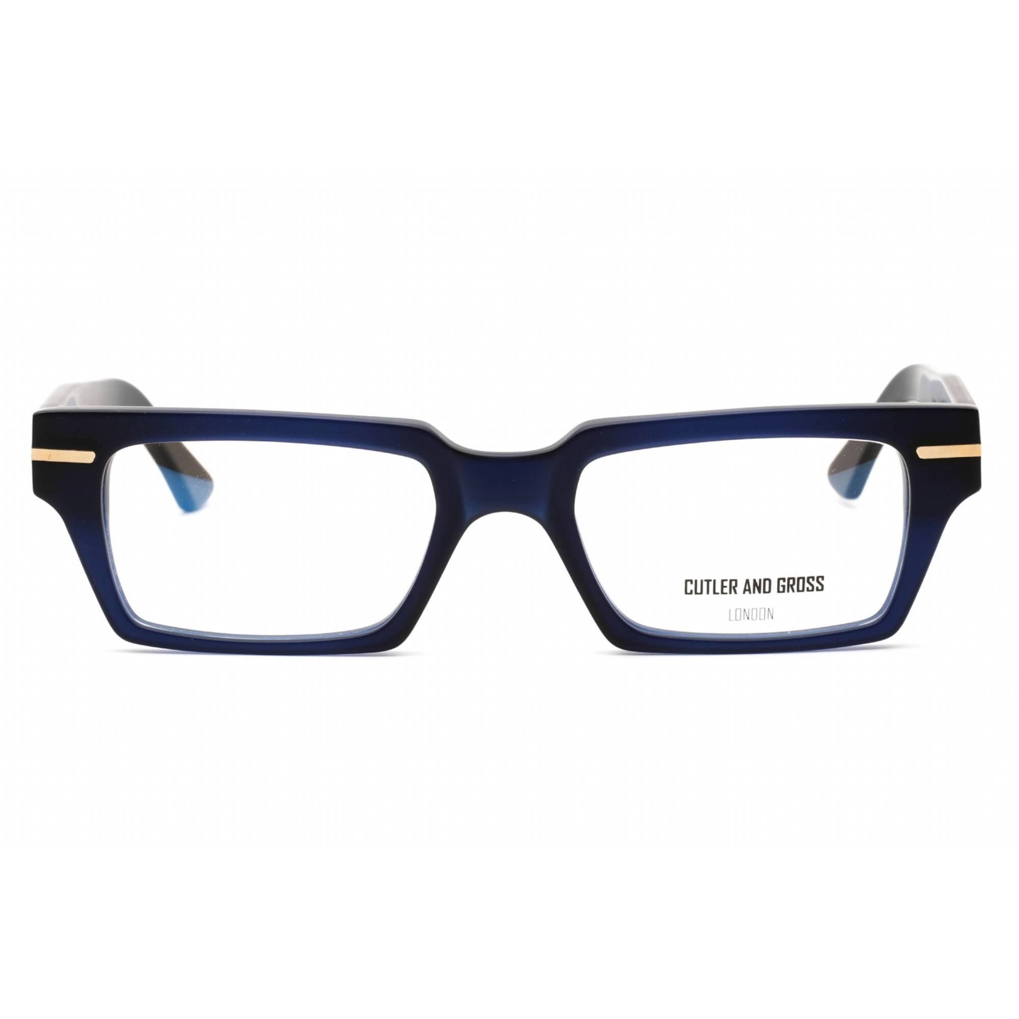 Cutler And Gross Men's Eyeglasses - Matte Classic Navy Frame Clear Lens | CGOP1363 004