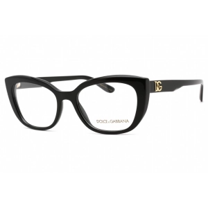 Dolce & Gabbana Women's Eyeglasses - Full Rim Black Cat Eye Shape Frame | 0DG3355 501