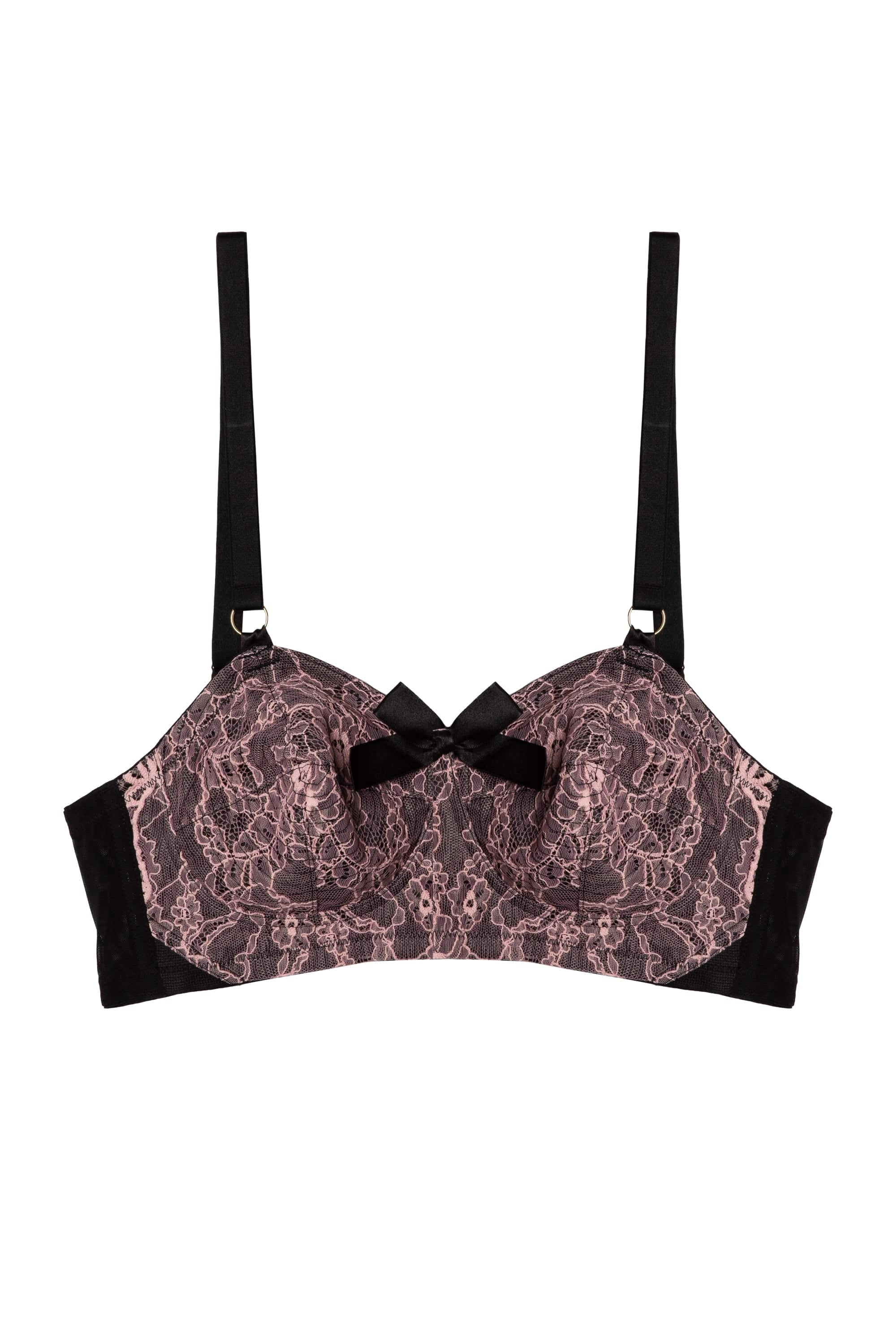 Elsie Pink Spiral Stitch Bullet Bra