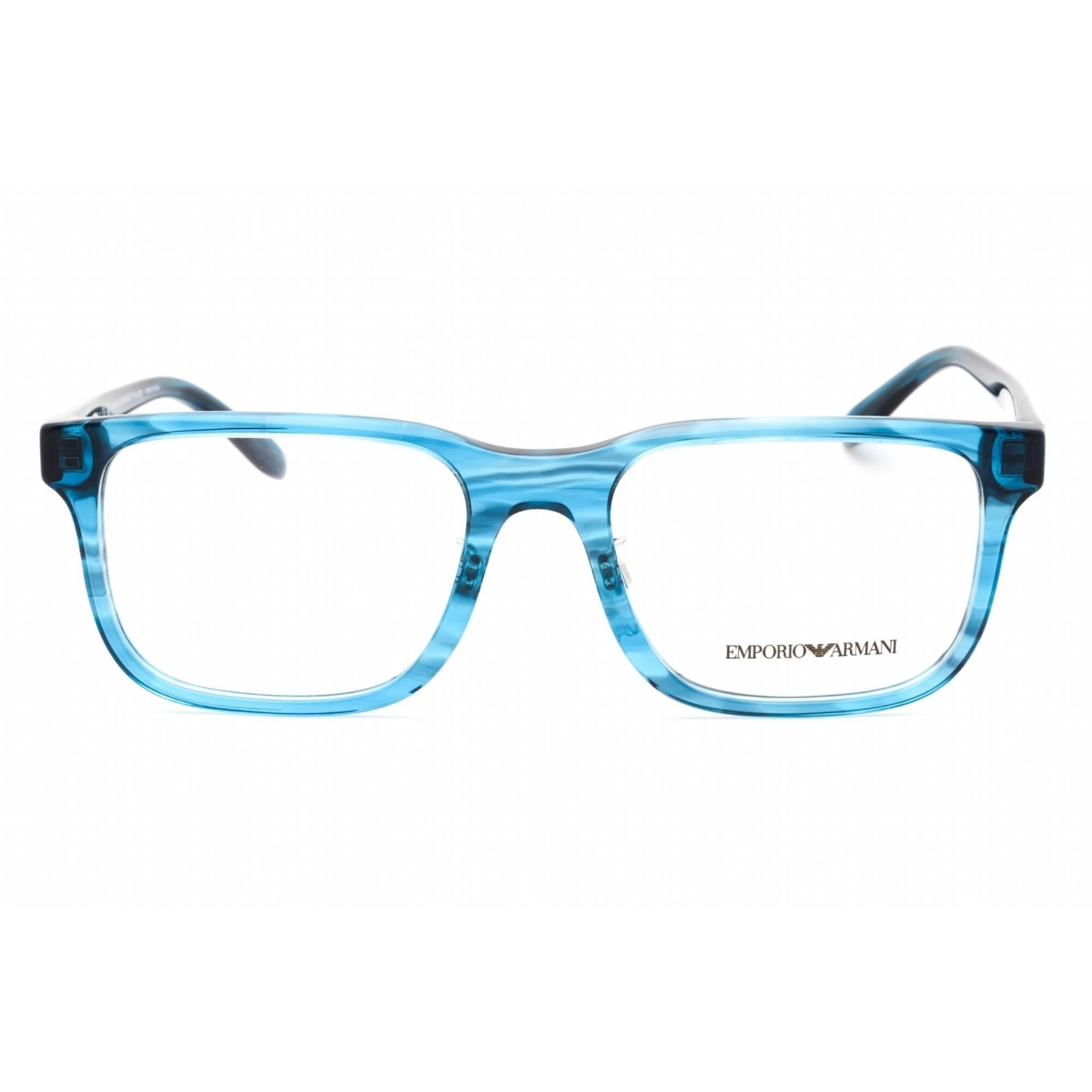 Emporio Armani Women's Eyeglasses - Striped Blue Rectangular Frame | 0EA3218F 5311