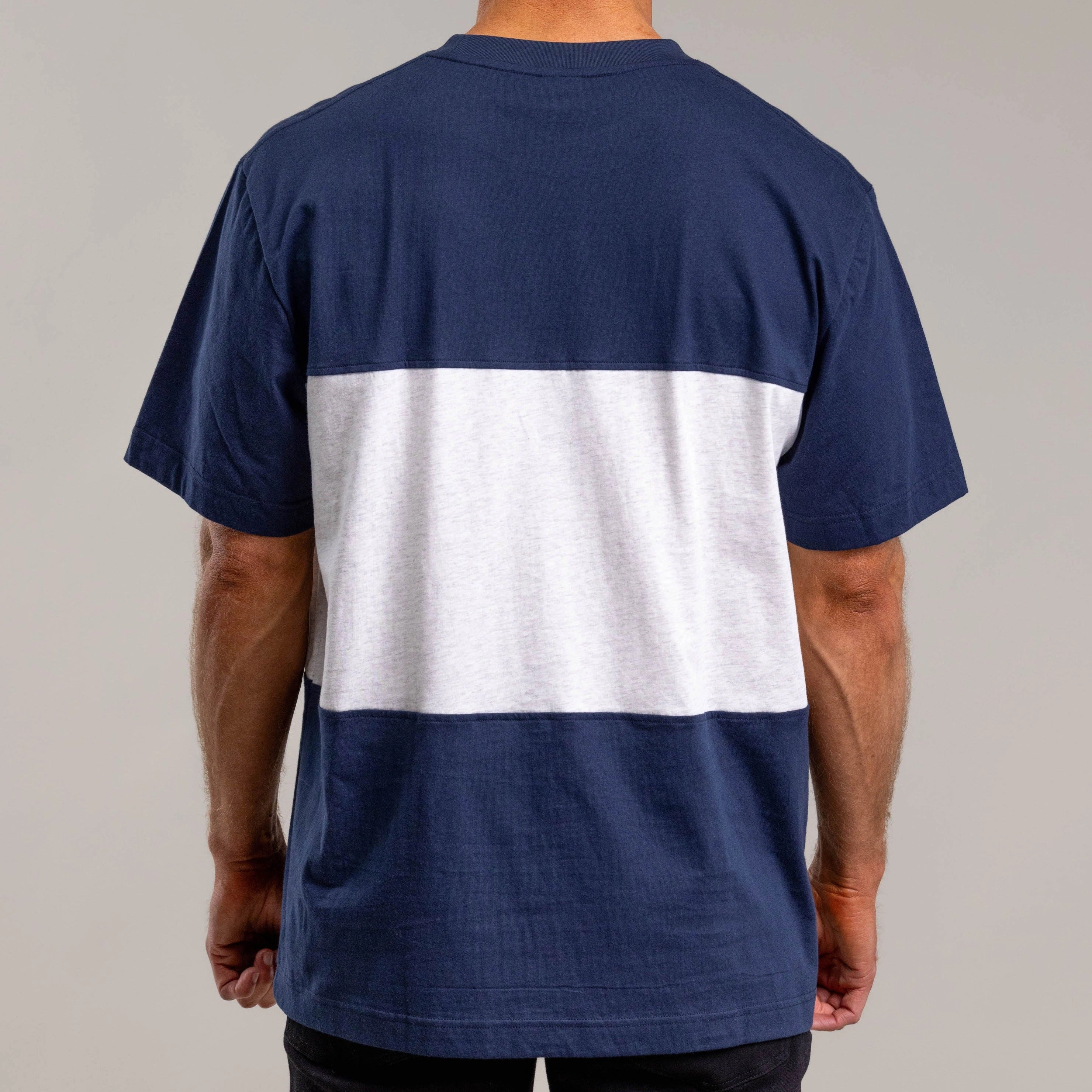 Enzo 100 Triple Tee - Men's NAVY/WHITE MARLE/NAVY