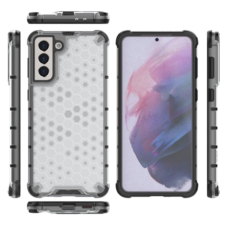 For Samsung Galaxy S21  5G Shockproof Honeycomb PC   TPU Case with Neck
