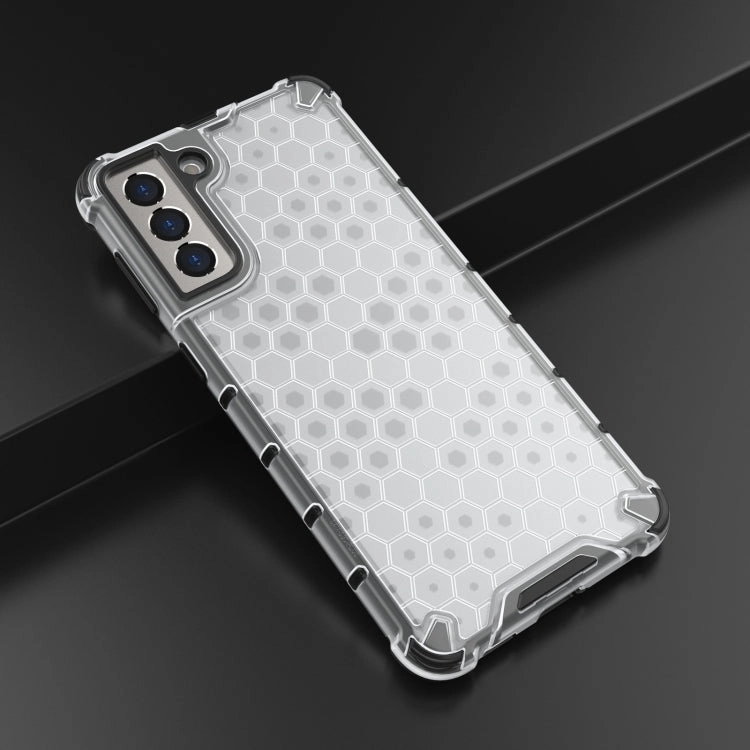 For Samsung Galaxy S21  5G Shockproof Honeycomb PC   TPU Case with Neck