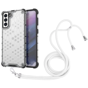 For Samsung Galaxy S21  5G Shockproof Honeycomb PC   TPU Case with Neck
