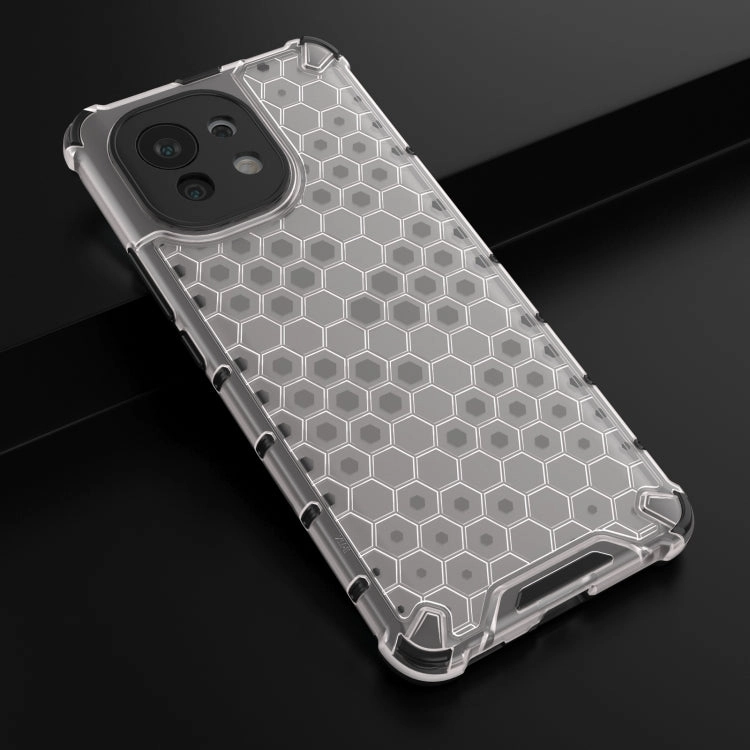 For Xiaomi Mi 11 Shockproof Honeycomb PC   TPU Case with Neck