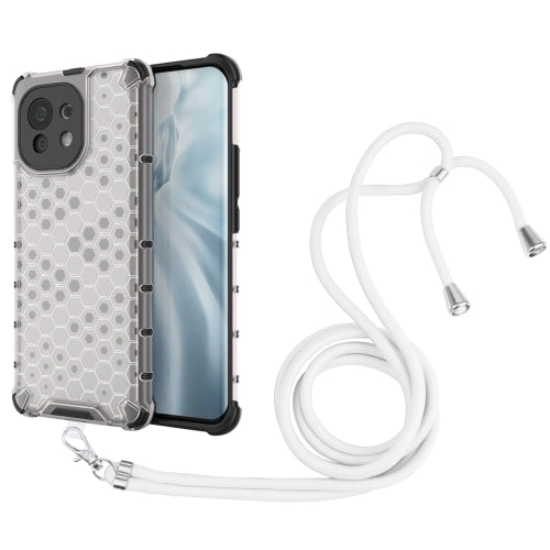 For Xiaomi Mi 11 Shockproof Honeycomb PC   TPU Case with Neck