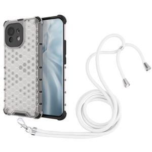 For Xiaomi Mi 11 Shockproof Honeycomb PC   TPU Case with Neck