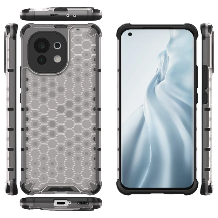 For Xiaomi Mi 11 Shockproof Honeycomb PC   TPU Case with Neck