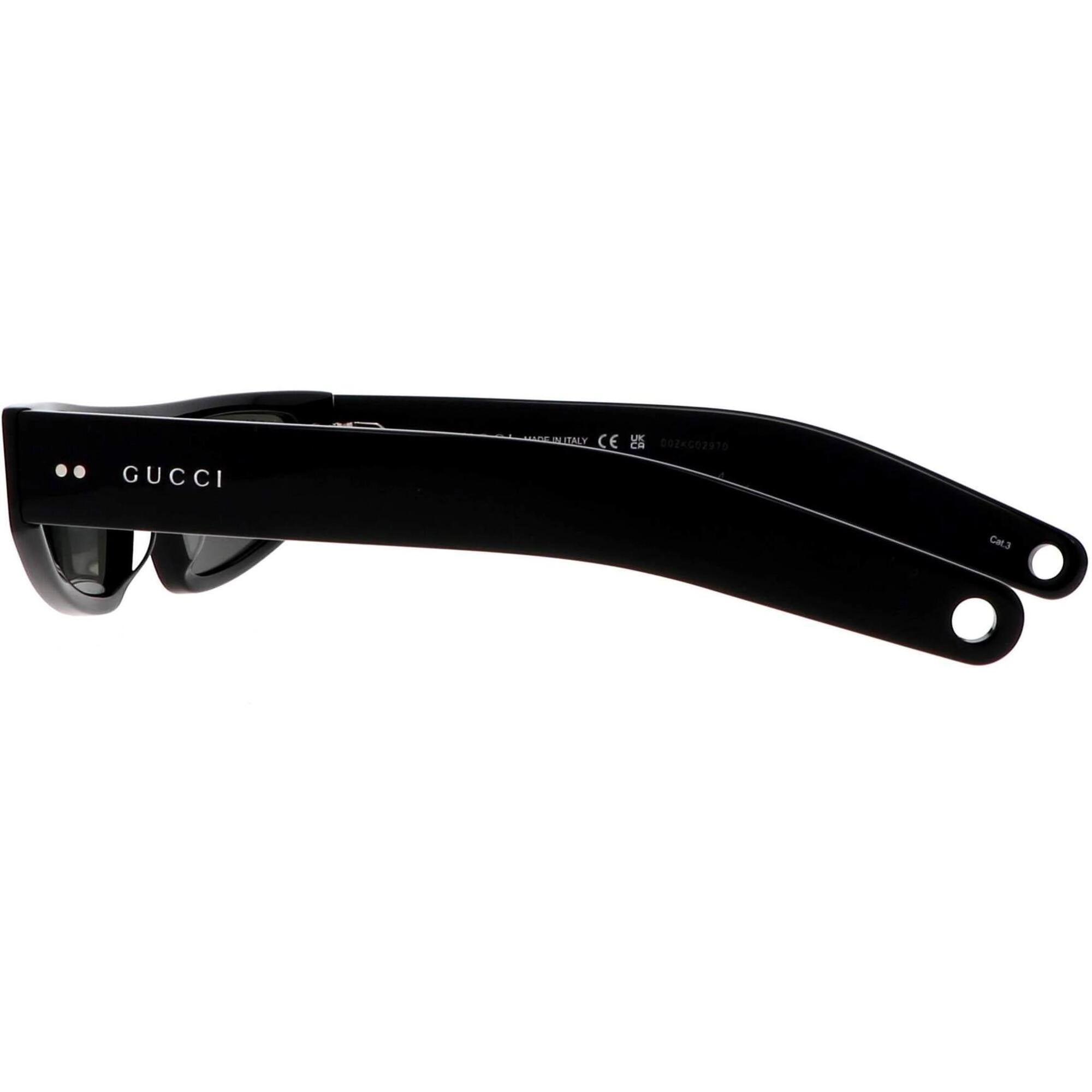 Gucci Women's Sunglasses - Black Acetate Full Rim Cat Eye Shape Frame | GG1634S 003