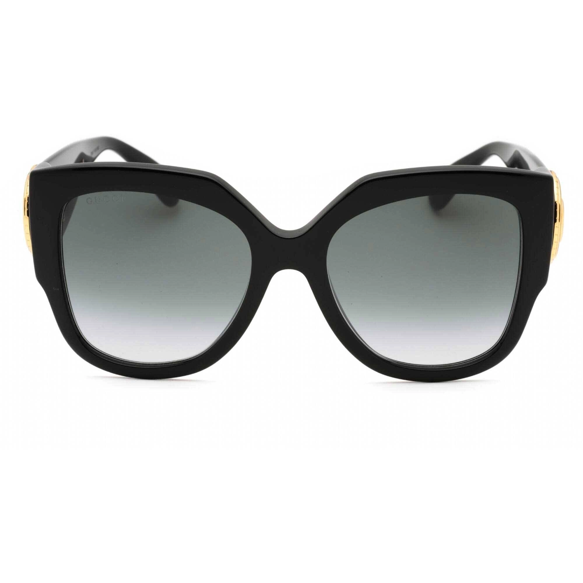 Gucci Women's Sunglasses - Black Cat Eye Full Rim Frame Grey Lens | GG1407S 001