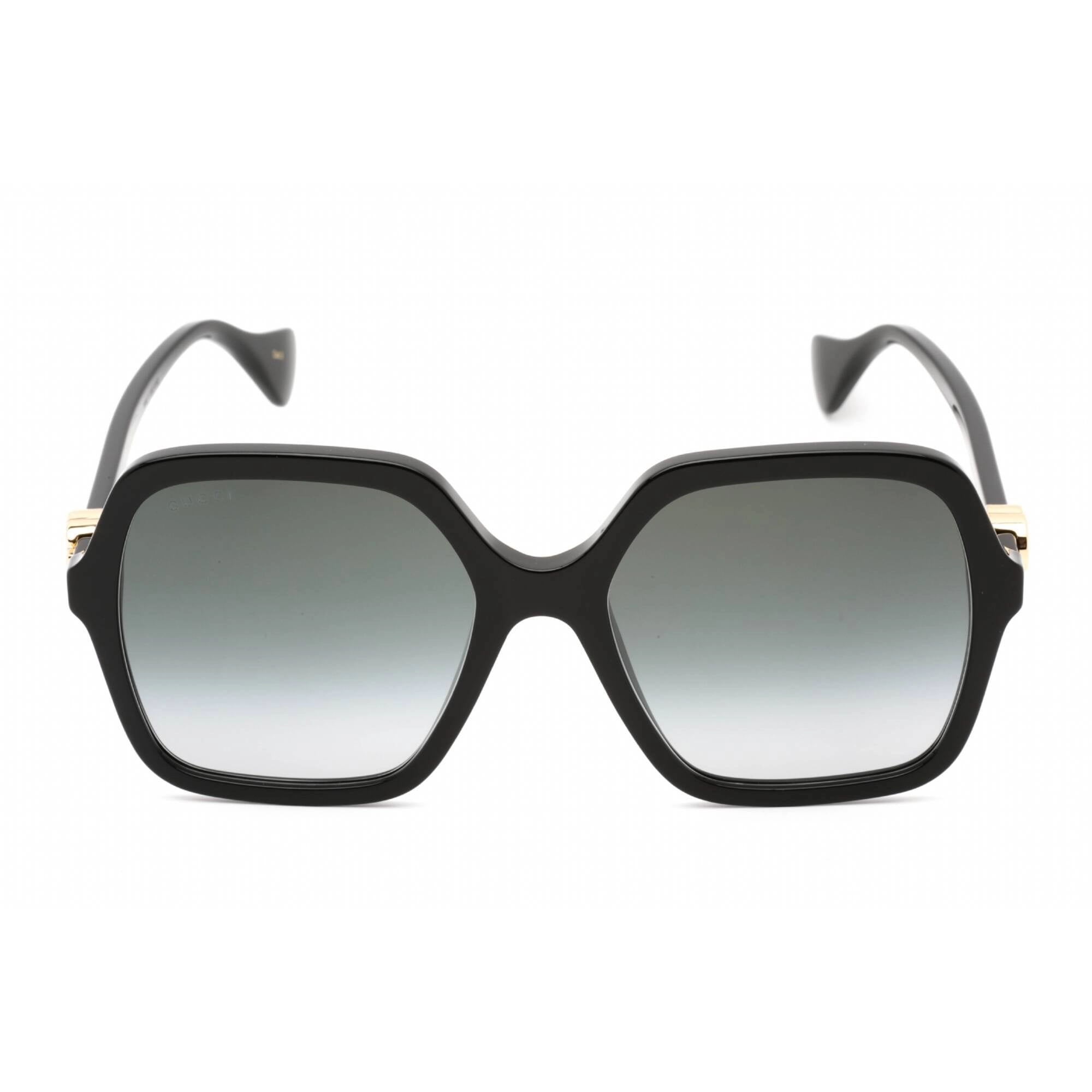 Gucci Women's Sunglasses - Shiny Black Oversized Full Rim Plastic Frame | GG1072S 001