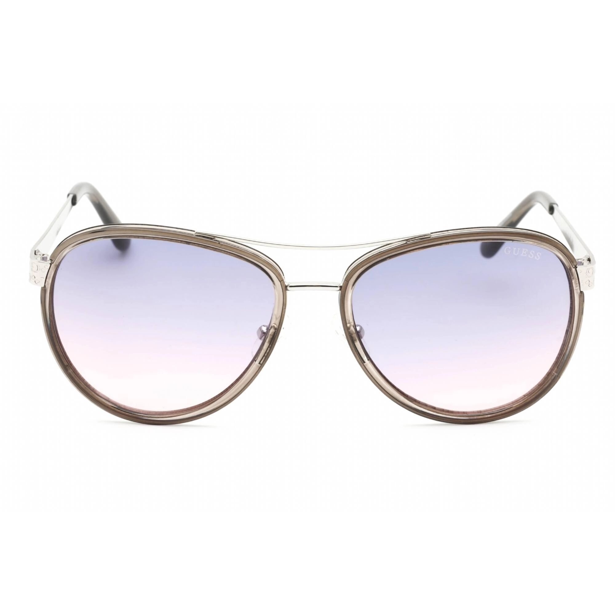 Guess Factory Women's Sunglasses - Full Rim Grey/Silver Metal Aviator | GF6188 20B