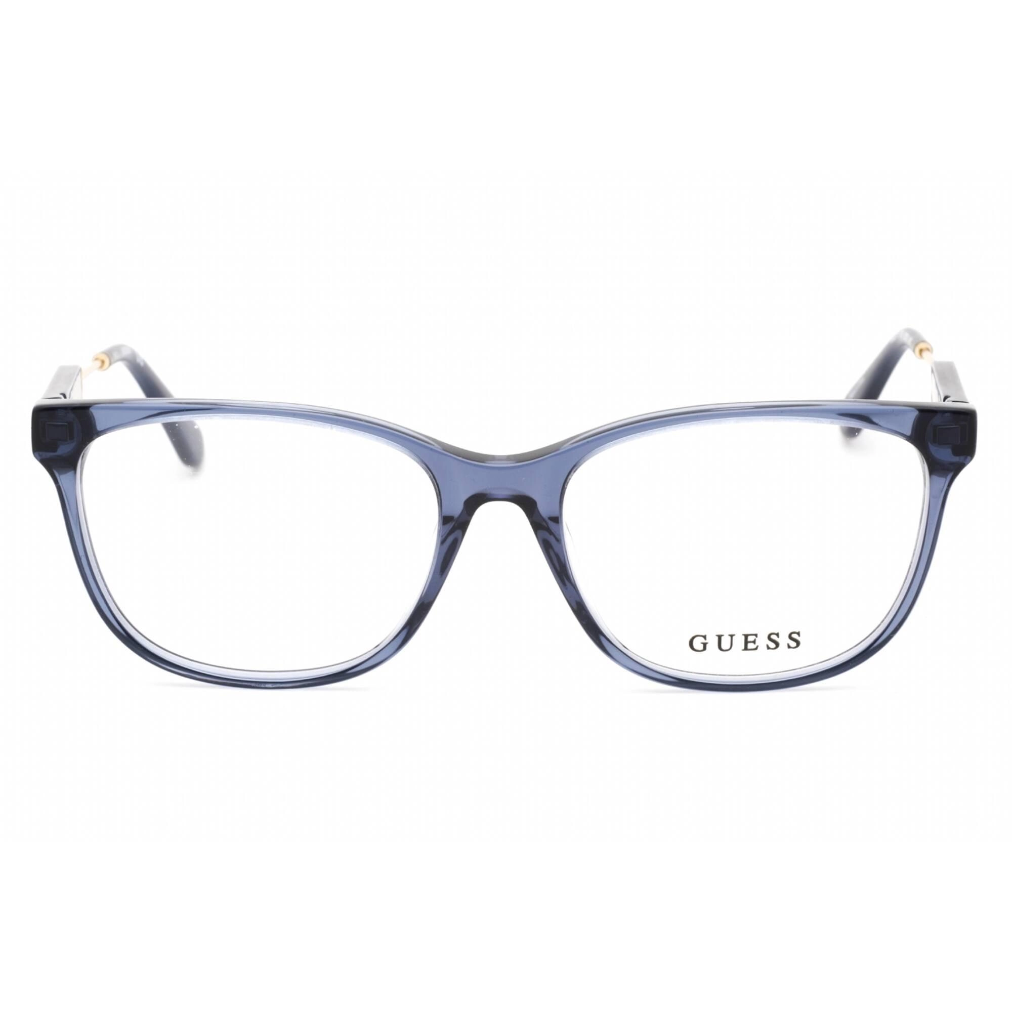 Guess Women's Eyeglasses - Clear Demo Lens Shiny Blue Full Rim Frame | GU2717 090