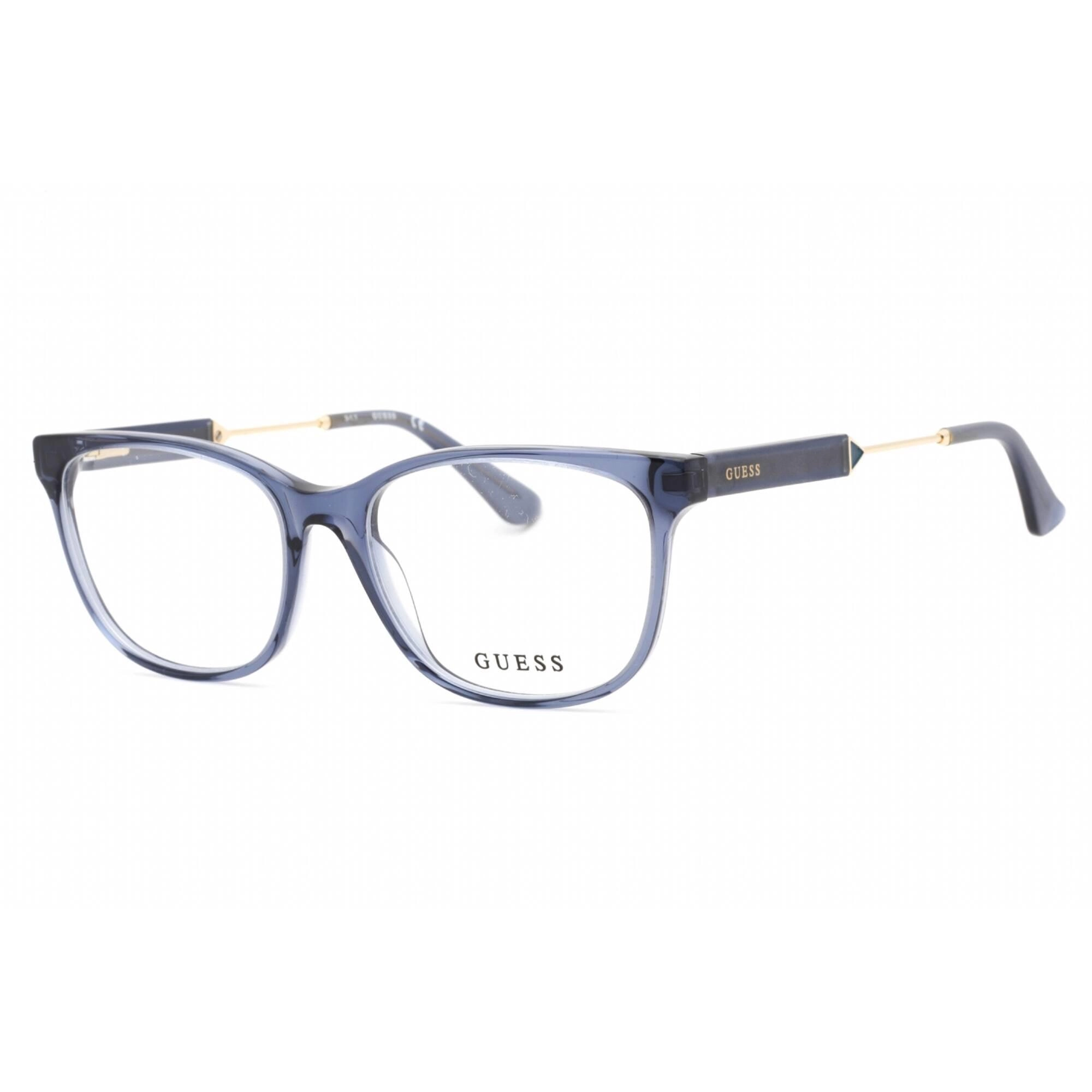 Guess Women's Eyeglasses - Clear Demo Lens Shiny Blue Full Rim Frame | GU2717 090