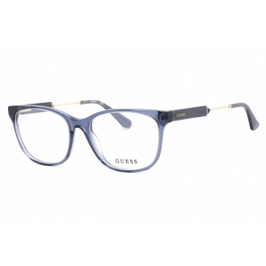 Guess Women's Eyeglasses - Clear Demo Lens Shiny Blue Full Rim Frame | GU2717 090