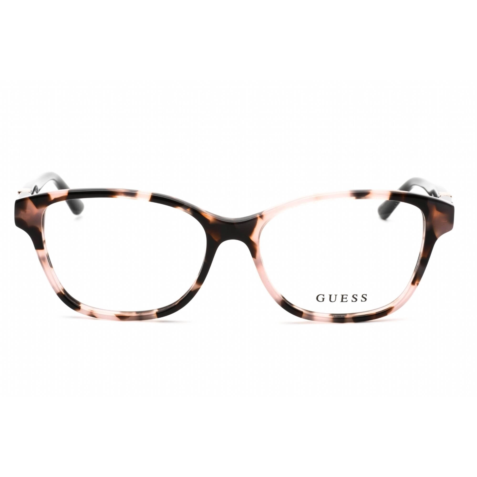 Guess Women's Eyeglasses - Rectangular Pink Havana/Black Plastic Frame | GU2925 074