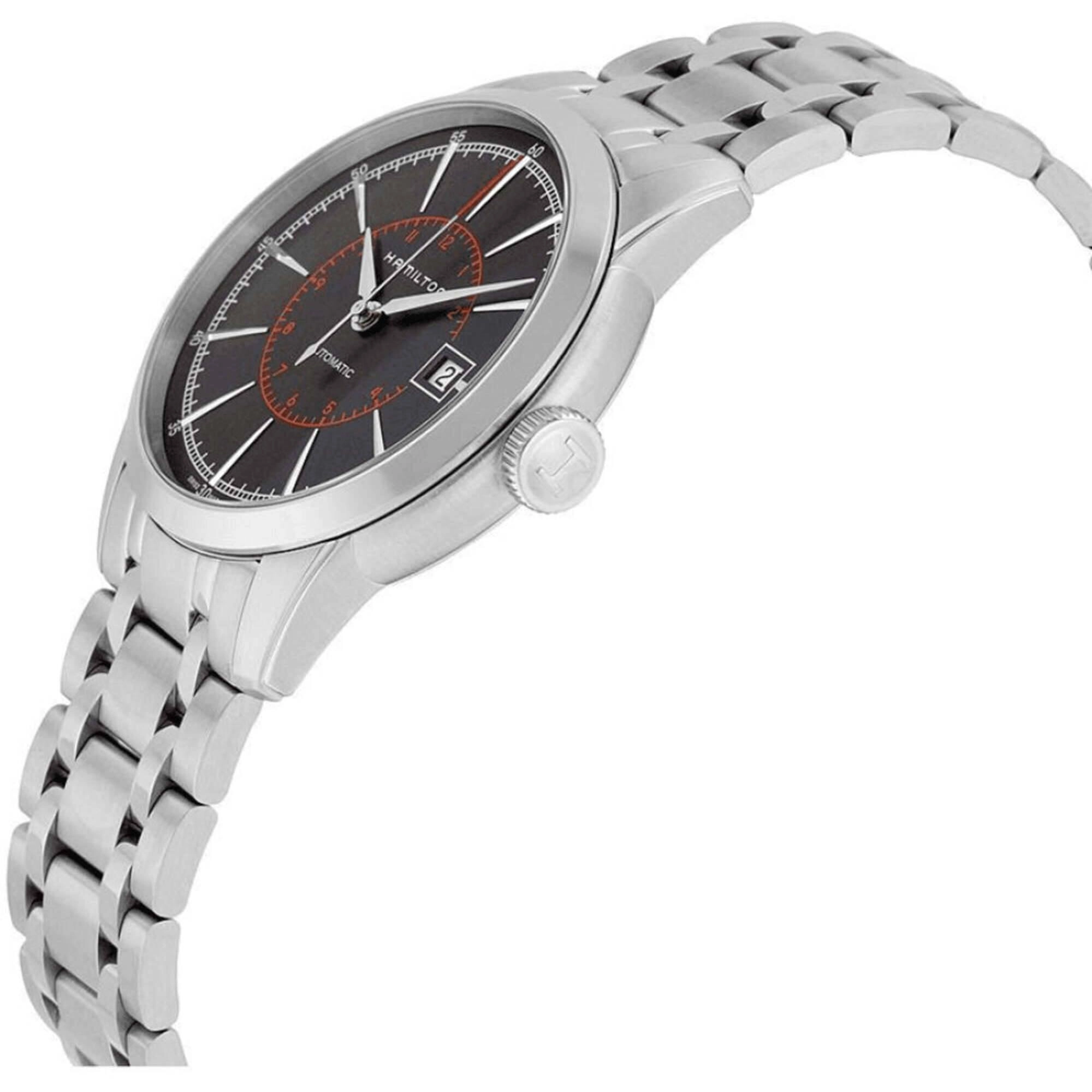 Hamilton Men's Watch - American Railroad Auto Black Dial Bracelet | H40555131