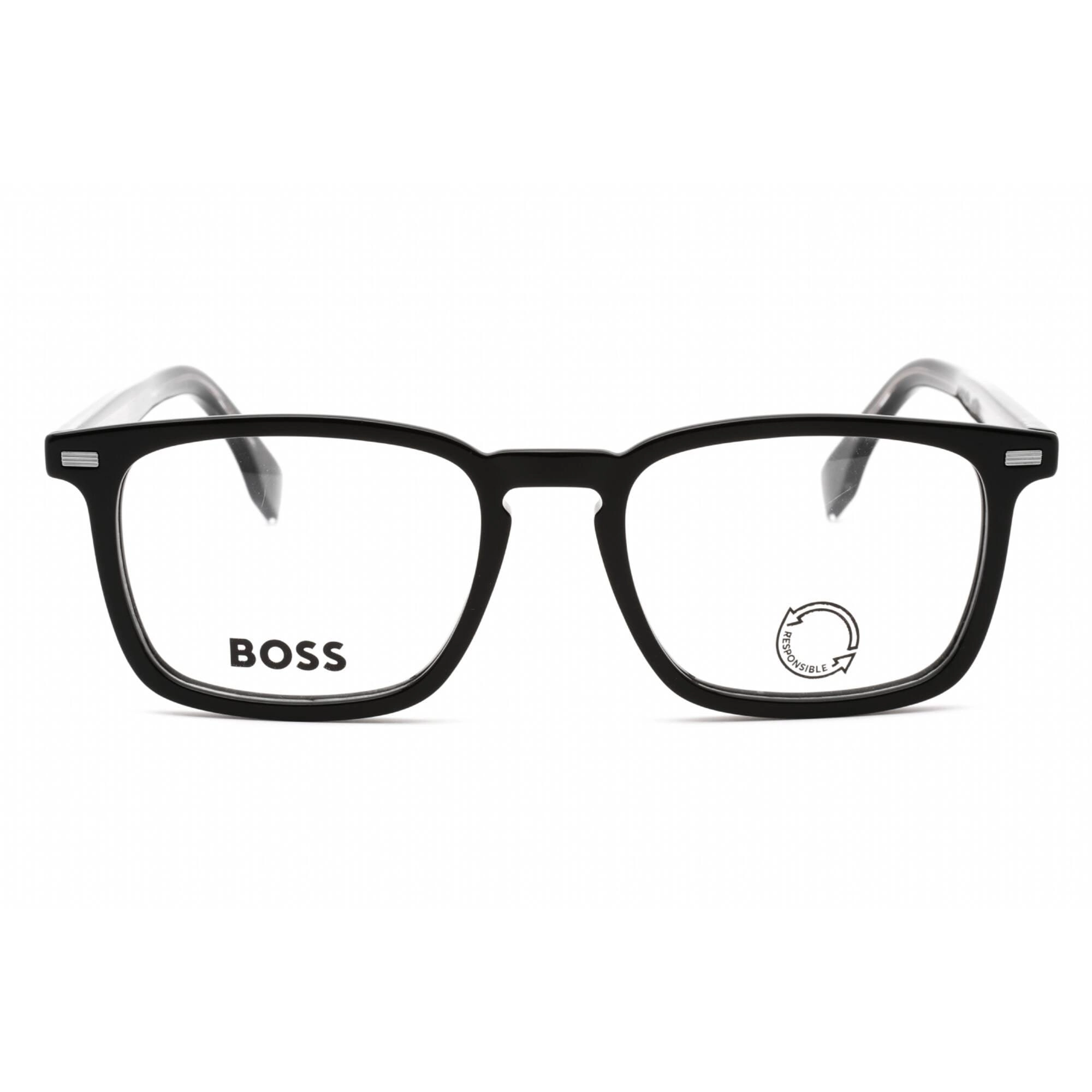 Hugo Boss Women's Eyeglasses - Black Plastic Frame Clear Demo Lens | BOSS 1368 0807 00