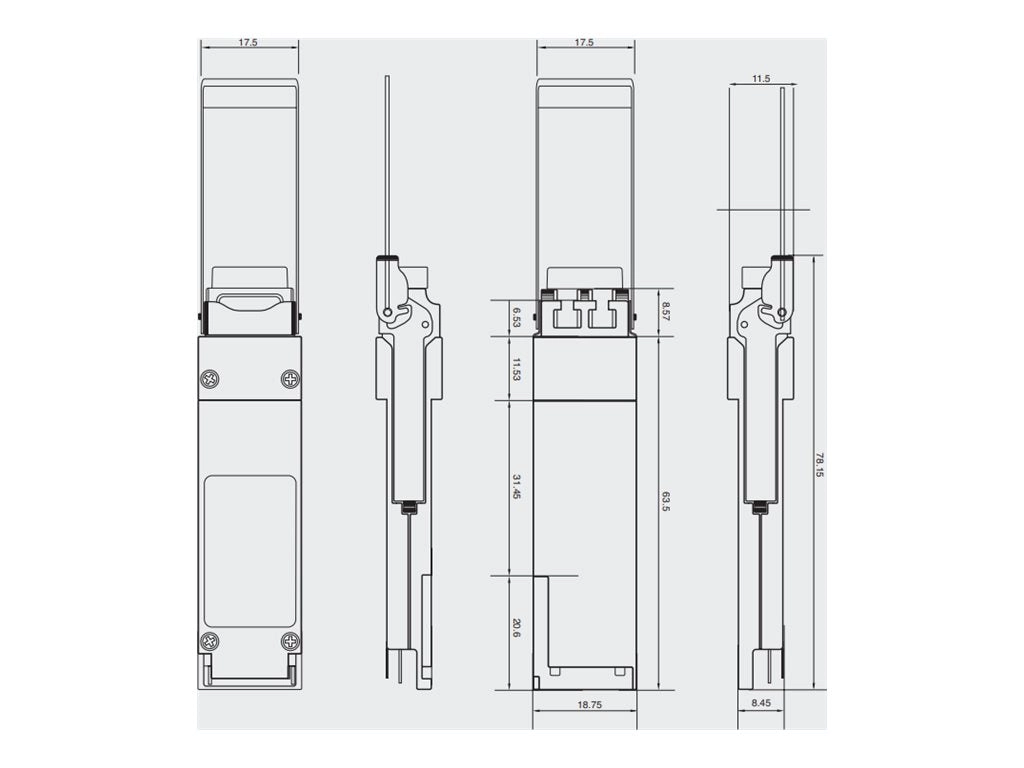 Integra Optics - QSFP28 transceiver module (equivalent to: Ixia QSFP28-SR4-XCVR) - 100 GigE optical - 100GBase-SR4 - MPO multi-mode QSFP28-SR4-XCVR-IO